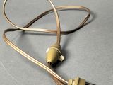 a pair of ear buds that are connected to each other