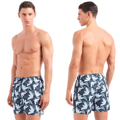 short de bain Emporio Armani bleu et blanc taille 44 neuf av…