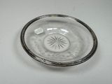a glass bowl with a star design on it