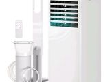 un climatiseur blanc et une télécommande