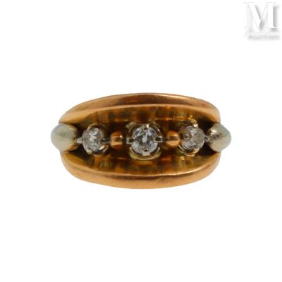 an image of a gold and diamond ring on a white background