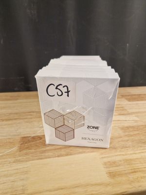 C57// lot de 12 boites de dessous de plat 3 pieces hexagones…