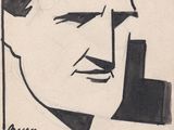 drawing of a drawing of a man ' s face on a piece of paper
