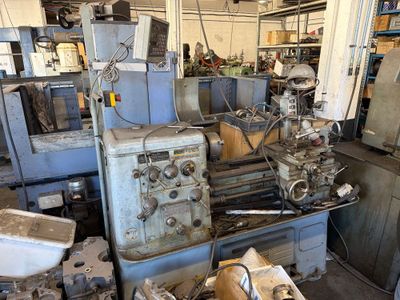 a machine that is sitting inside of a building
