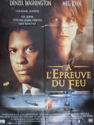 Affiche française du film « Le Jévrier du feu », avec Denzel Washington et George Justice