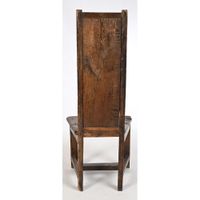 CHAISE GOTHIQUE en chêne avec un joli dossier sculpté. (photo 5)