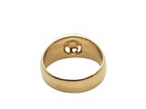 an image of a close up of a gold ring on a white background