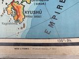 a newspaper with a map of japan on it