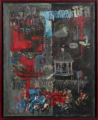 Michel Henry (1928-2016) Composition Huile sur toile signée …