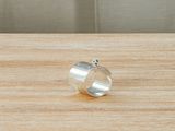 sterling silver ring with a tiny cat on the side