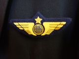 a close up of a uniform with a badge on it