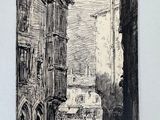 an image of a drawing of a street in a city