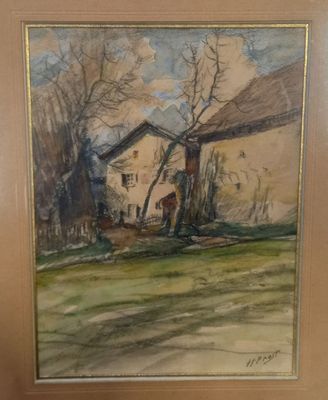 Henri PROST (XXème siècle) trois aquarelles :