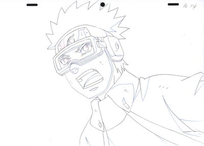 dessin représentant un homme à lunettes, vêtu d'une chemise, tenant un skateboard