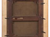 an old picture frame with a brown background and a brown background