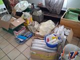a room with a lot of stuff on the floor