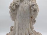 an image of a statue of a woman ' s head on a white background