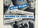 french movie poster for the film melode en sousssol