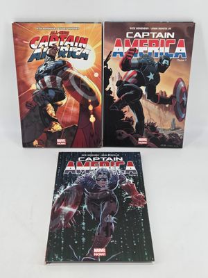 the captain america omnibus and captain america omnibus are on display
