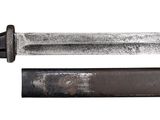 a knife that is sitting next to a knife on a white background