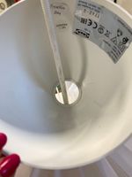 Suspension IKEA en plastique blanc en forme de globe lamellé… (photo 5)