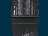 a black box that has a picture of a clock on it