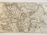 une vieille carte de l'Angleterre sur laquelle figurent des points rouges