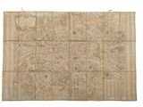 an old map of the city of london on a piece of parchment