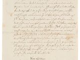 a handwritten letter written in black ink on a piece of paper