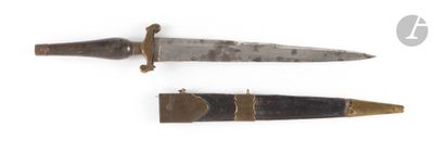 two different types of knives on a white surface
