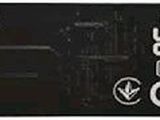 the samsung ssd memory card is shown with stickers on it