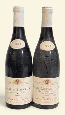 deux bouteilles de vin posées l'une à côté de l'autre sur une surface blanche