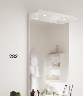 Lot de 2 miroirs de salle de bain avec bandeau lumineux inté…