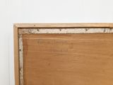 an image of a picture of a wooden frame with writing on it