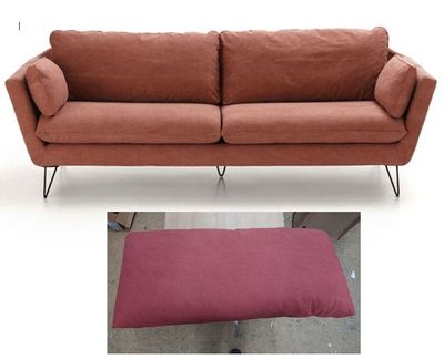 Canapé 4 places TOPIM LA REDOUTE , en tissu loira terracotta…