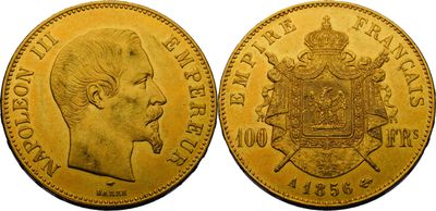 une pièce d'or « sovereign » à l'effigie du roi George II