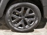 a close up of a tire on a vehicle