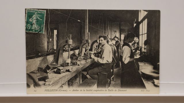 Felletin : Atelier de taille de diamant (Ed. N.D. 24). T.B.E.