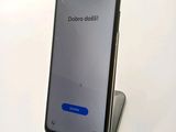 the back of a black samsung s9 phone with a do not disturb message on the screen