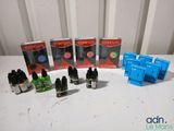 the contents of a box of vapors are sitting on a table