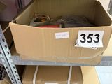 a box with a number on it sitting on a shelf