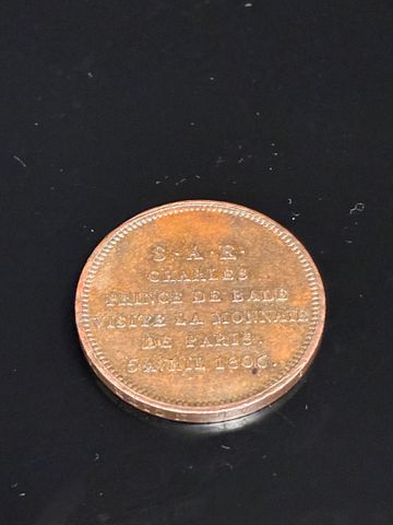 Monnaie de visite Charles prince de Bade, visite de la monnaie de...