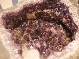 a large piece of amethorate that is sitting on top of a table