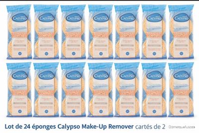 Lot de 24 paquets Calypso Make-Up Remover (x2 éponges) – Dém…