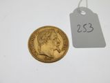 a close up of a coin with a price tag on it