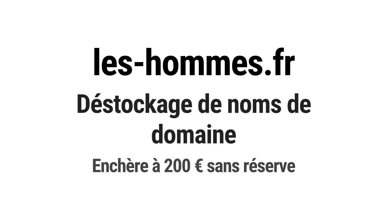 Destockage & Invendus