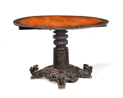 ENSEMBLE DE MOBILIER indo-anglais de style victorien comprenant cinq c - Photo 1