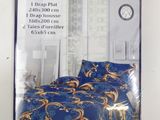 the package of the bedding is in the package on the table