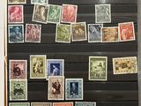 a picture of a display of stamps on the wall