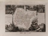 an old map of the county of essex, with a map of the county of essex in the center